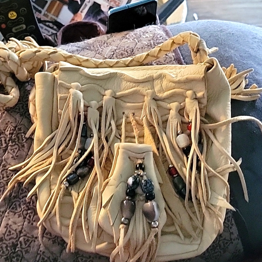 Native American Handmade doe-skin purse